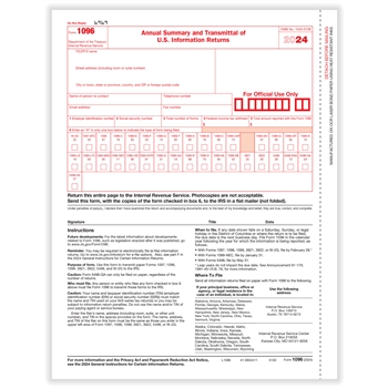 1096 Summary and Transmittal