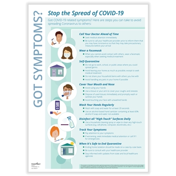 Corona Virus (COVID-19), Got Symptoms? Stop the Spread Poster