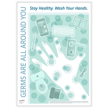 "Germs are All Around You" Poster