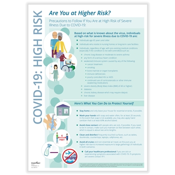 Covid-19 Protect Yourself if You Are High Risk Poster