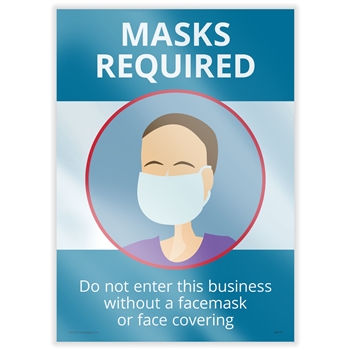 Masks Required Window Cling