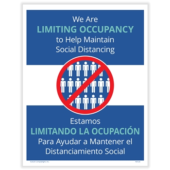 Temporary Limited Occupancy Posting Notice - Bilingual