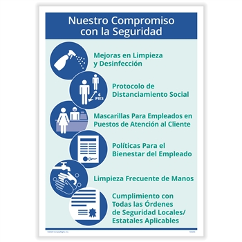 Our Commitment to Safety Poster - Spanish