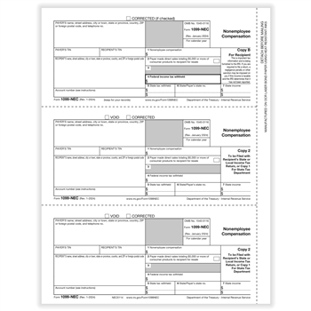 1099-NEC- 3 Up Copy B/C/2