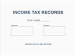 Tax Record & Receipt Envelope