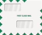 First Class Mail Double Window Envelope
