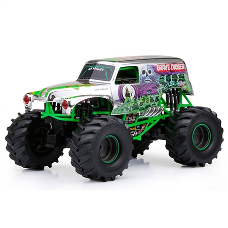 1:10 Scale Grave Digger Chrome R/C Truck