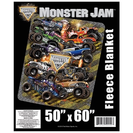 Monster Jam Monster Truck Fleece Blanket