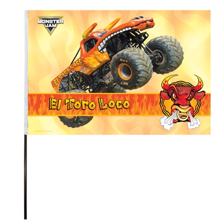 El Toro Loco Orange Flag (14x22 in)