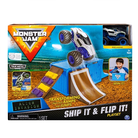 Ship It & Flip It! Playset with 1:64 Alien Invasion