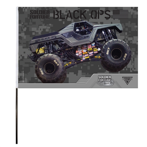 Soldier Fortune Black Ops Flag (14x22 in)
