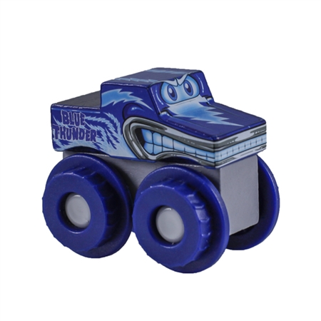 Monster Jam Truckin Pals Blue Thunder Wooden Truck