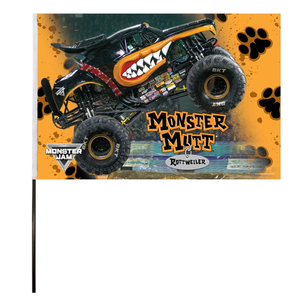Monster Mutt Rottweiler Flag (14x22 in)