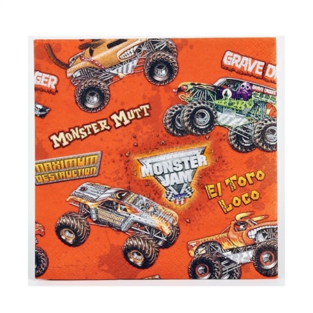 Monster Jam 3D Beverage Napkins