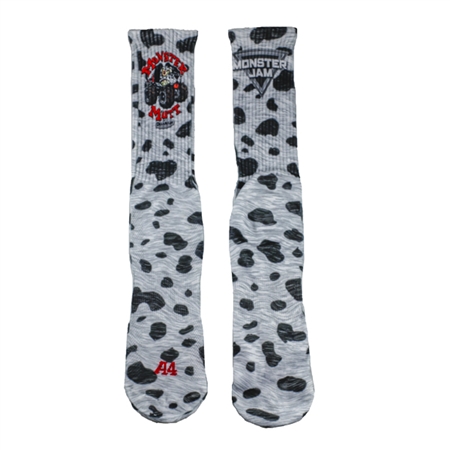Monster Mutt Dalmatian Truck Casual Socks - Youth