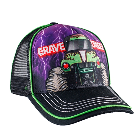 Grave Digger Lightning Youth Cap