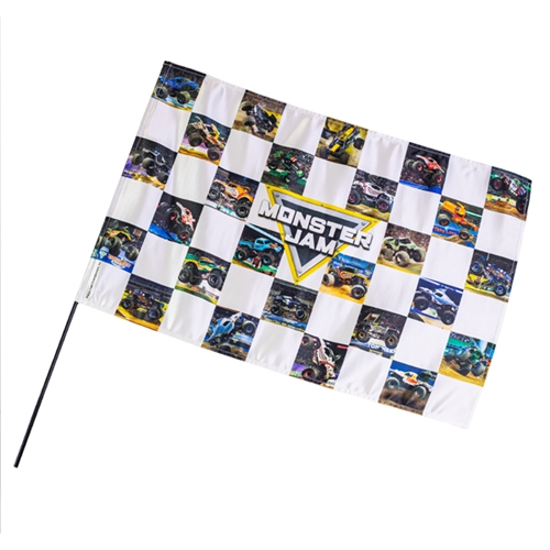 14x22 Checkered Monster Jam 2024 Flag