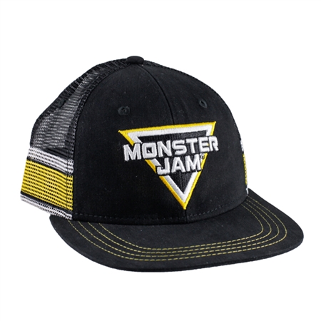 Yellow Stripe Monster Jam Cap