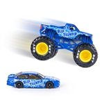 1:64 Diecast and Race Car Set- Blue Thunder