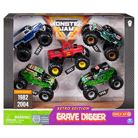 1:64 Grave Digger Retro 5 Pack