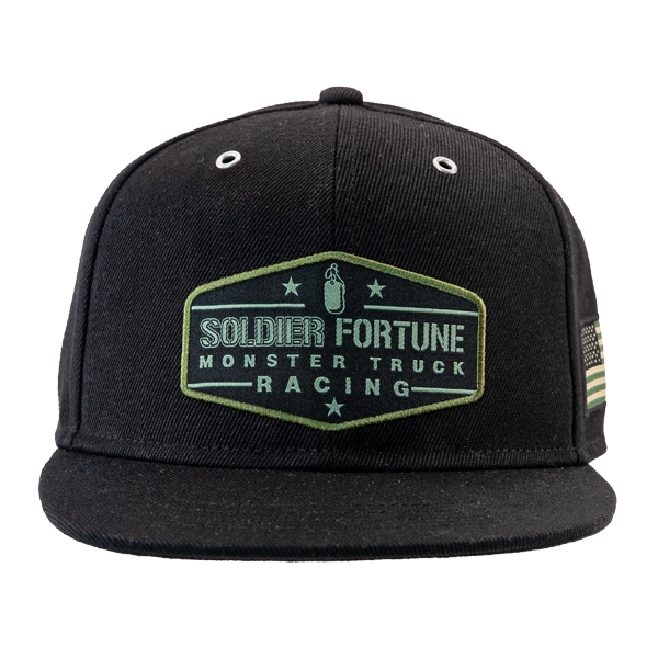 Soldier Fortune Badge Black and Green Cap