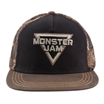 Monster Jam Black and Brown Camo Cap