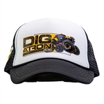 Digatron Black & White Adjustable Cap