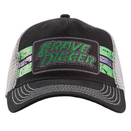 Grave Digger Stripe Patch Cap