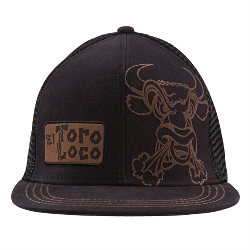 El Toro Loco Leather Patch Cap