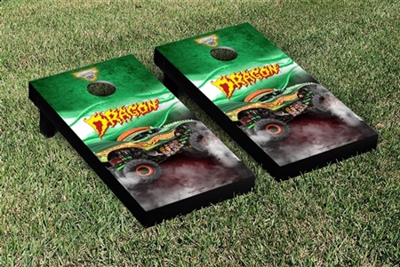 Monster Jam Dragon Cornhole Game Set Smoke Version