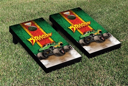 Monster Jam Dragon Cornhole Game Set Vintage Version