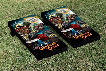 Monster Jam Captains Curse Cornhole Game Set Creature Version