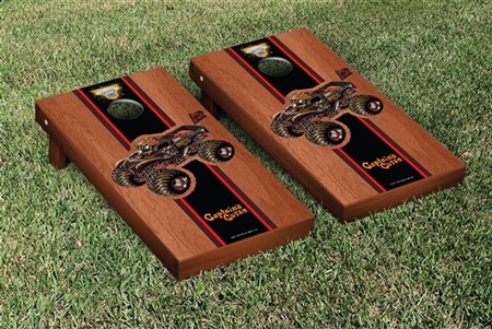 Monster Jam Captains Curse Cornhole Game Set Rosewood Stained Version