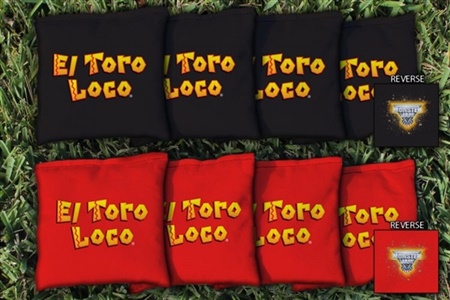 Monster Jam El Toro Loco Black Replacement Cornhole Bag Set (Corn-Filled)