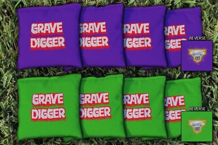 Monster Jam Grave Digger Replacement Cornhole Bag Set (Corn-Filled)