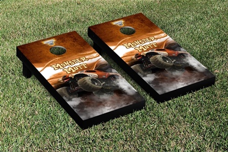 Monster Jam Monster Mutt Cornhole Game Set Smoke Version