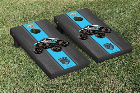 Monster Jam New Earth Authority Cornhole Game Set Onyx Stained Version