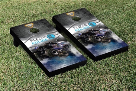 Monster Jam New Earth Authority Cornhole Game Set Smoke Version