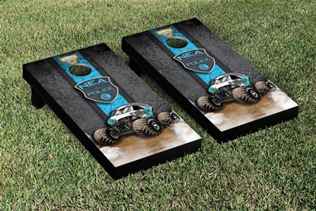 Monster Jam New Earth Authority Cornhole Game Set Vintage Version