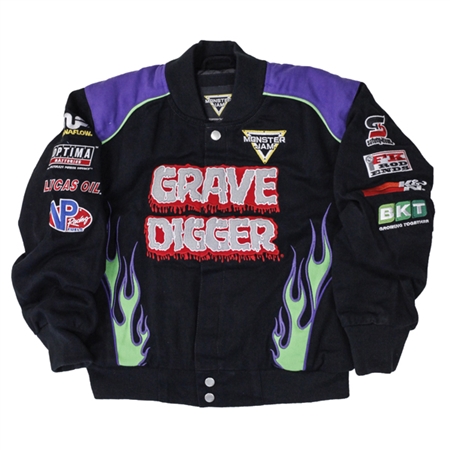 Grave Digger Flame Youth Jacket