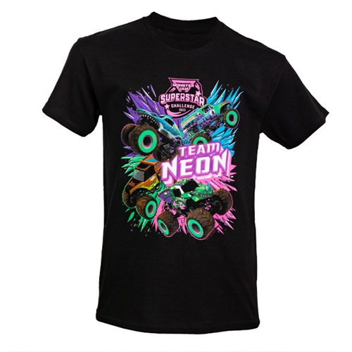 Monster Jam Super Star Challenge Neon T-Shirt