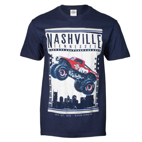 Monster Jam World Finals 2023 Nashville Navy Tee