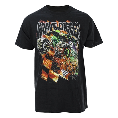 Grave Digger CheckFlame Tee