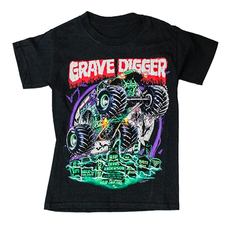 Grave Digger Graveyard Youth Tee