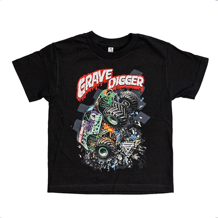 Youth Grave Digger Shatter Tee