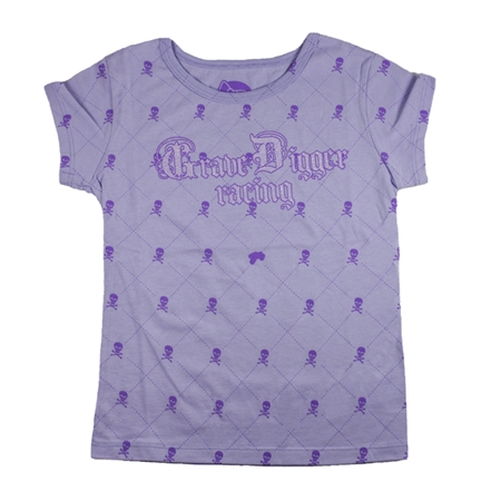 Grave Digger Girls Skully Tee