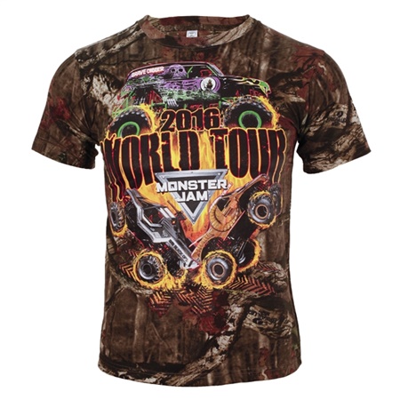 Monster Jam Series 2016 Camo Youth Tee