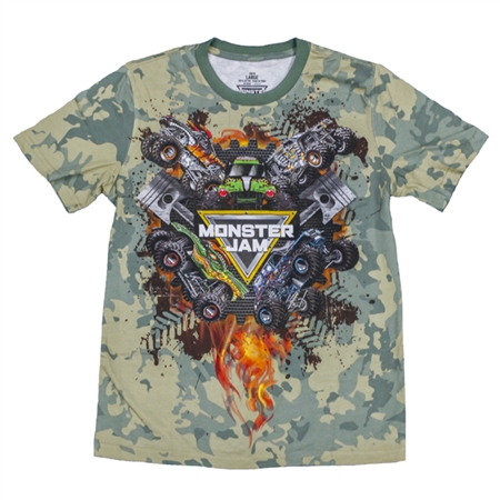 Monster Jam Series 2017 Camo Youth Tee