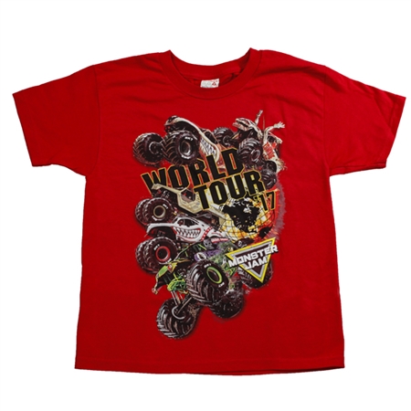 Monster Jam Series 2017 Red Youth Tee