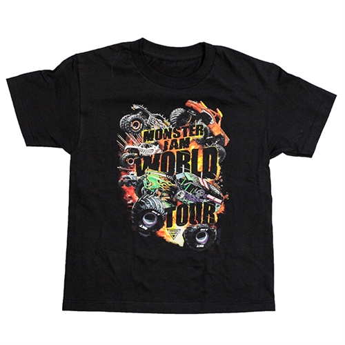 Monster Jam World Tour Youth Tee